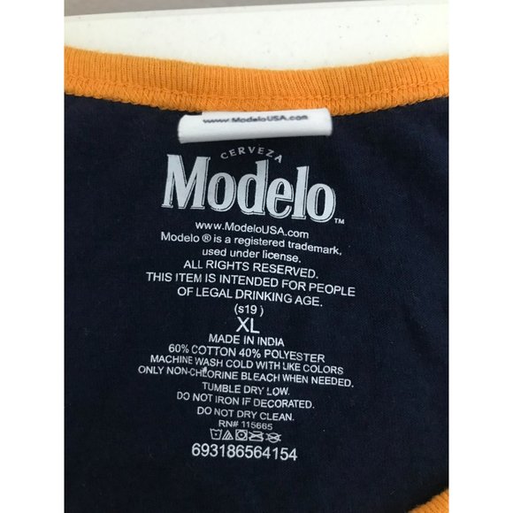 Modelo Mens XL Red Navy Orange Tank Top *7 - Picture 4 of 4